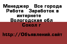 Менеджер - Все города Работа » Заработок в интернете   . Вологодская обл.,Сокол г.